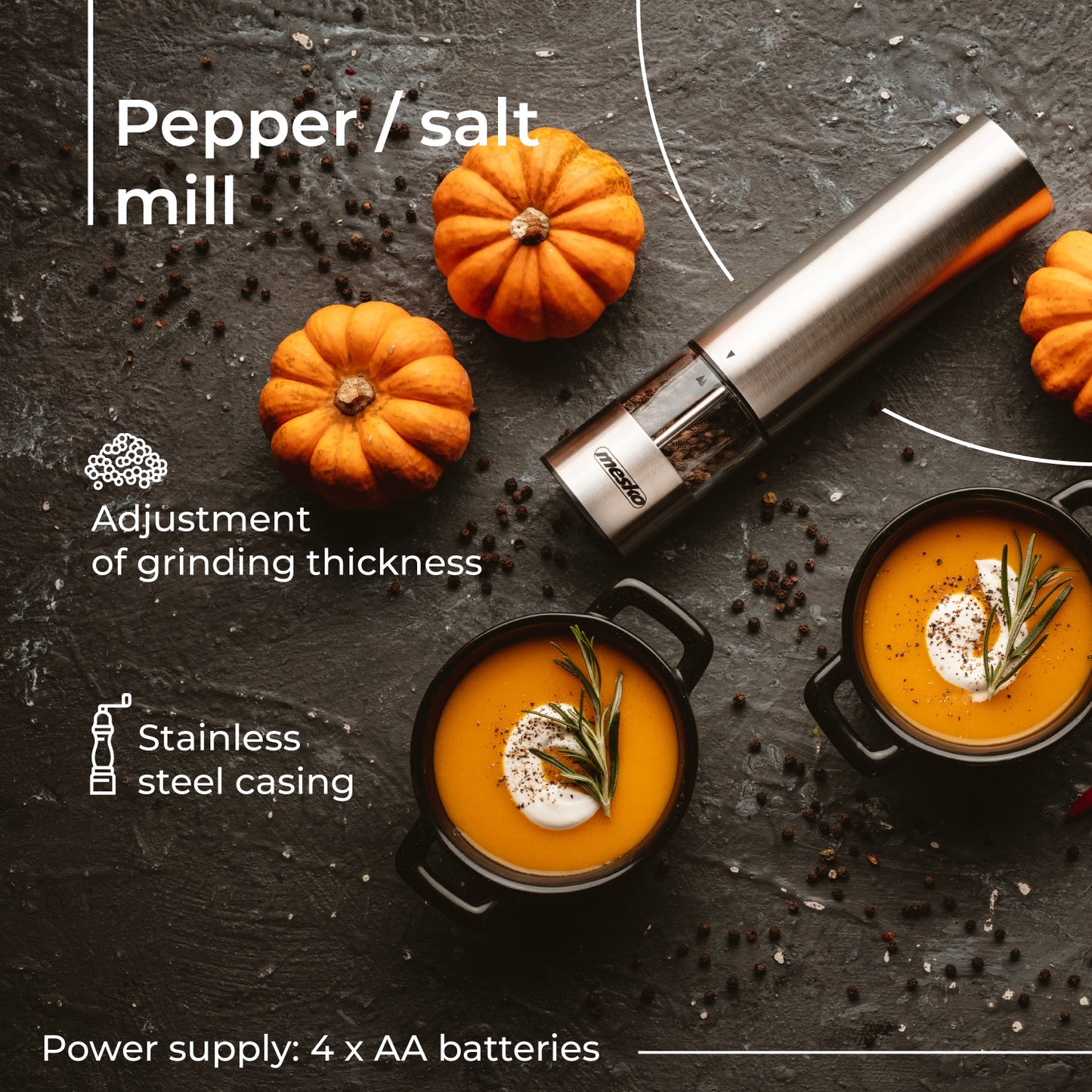 Mesko MS 4432 Pepper / salt mill 005521