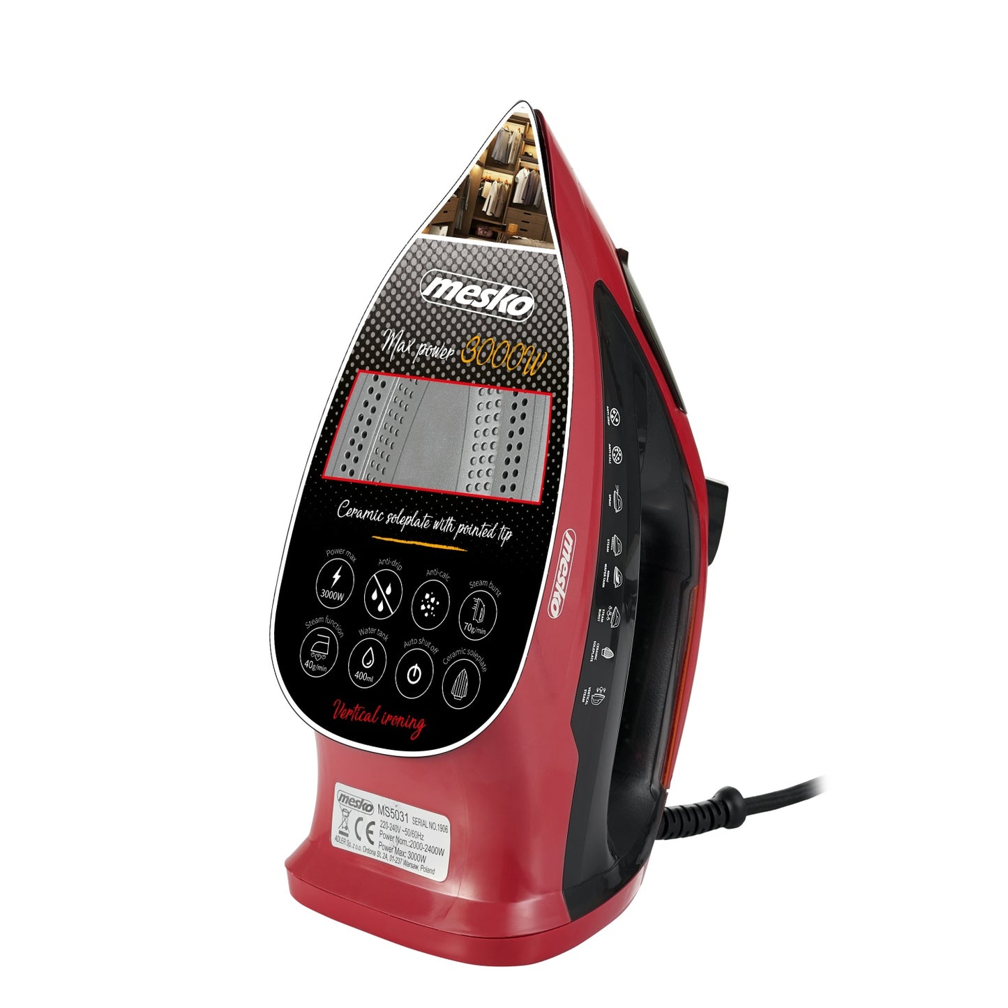 Mesko MS 5031 Iron ceramic 3000 W 007021