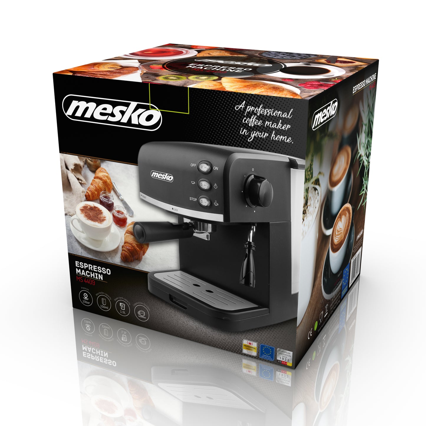 Mesko MS 4409 Espresso machine - 15 bar 000945