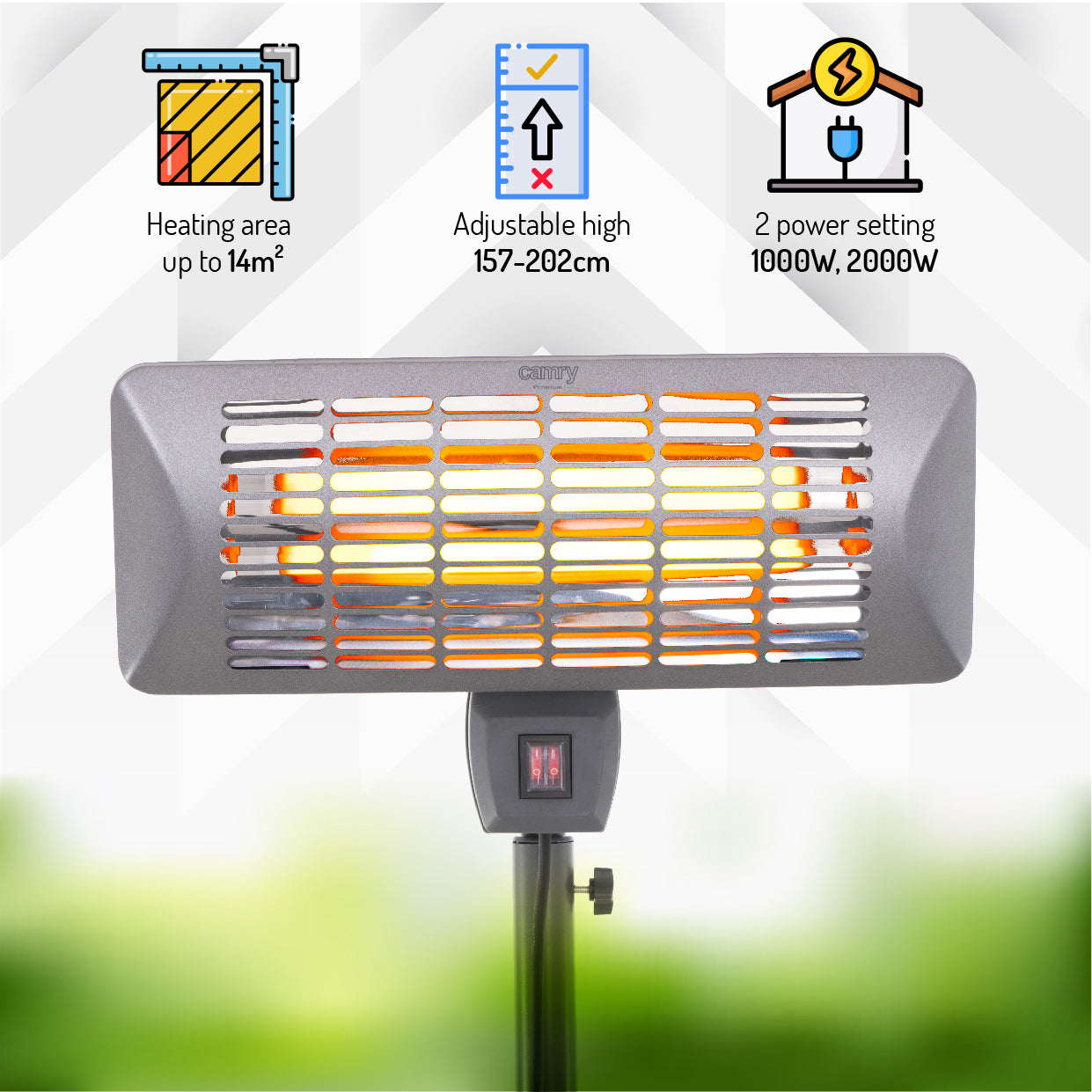 Camry CR 7737 Patio heater - standing 000772