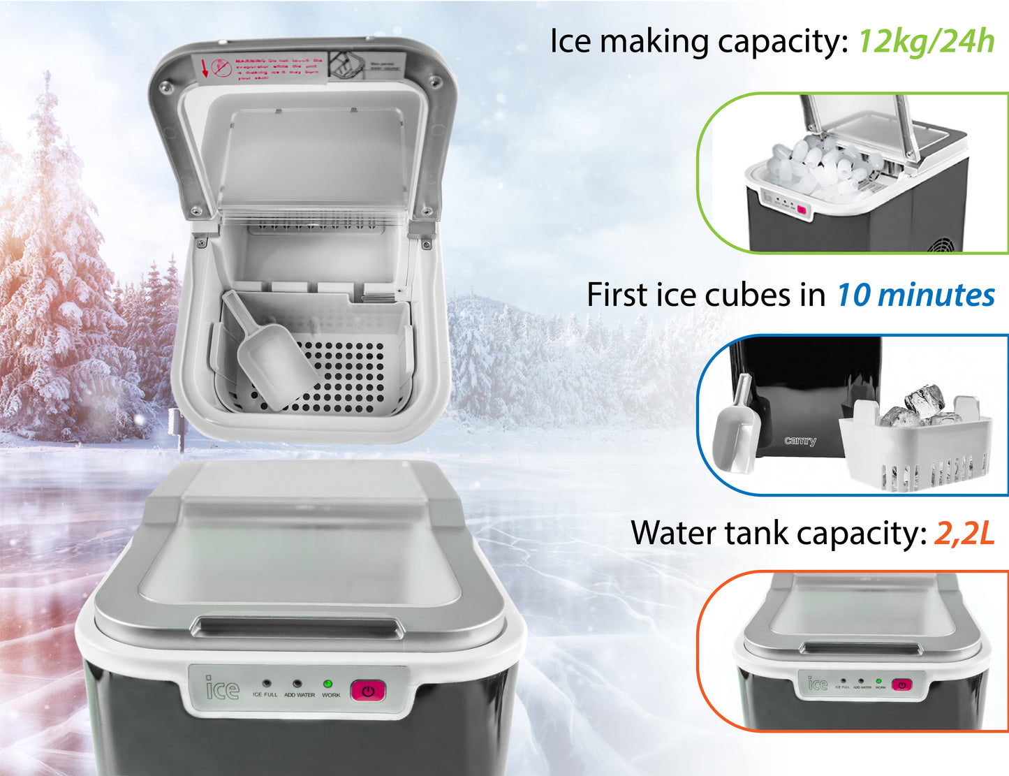 Camry CR 8073 Ice cube maker 000881