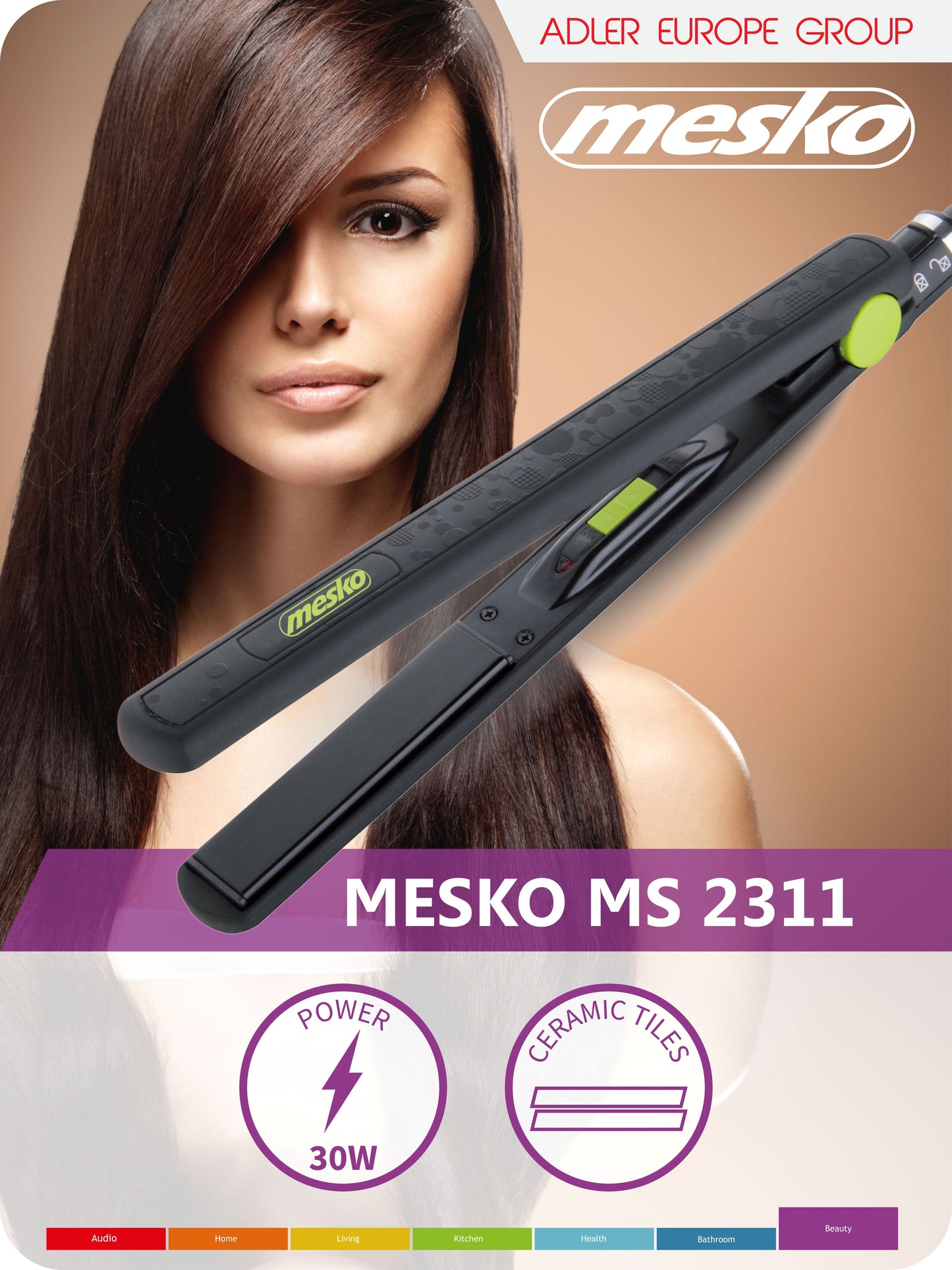 Mesko MS 2311 Hair straightener - ceramic 0088273