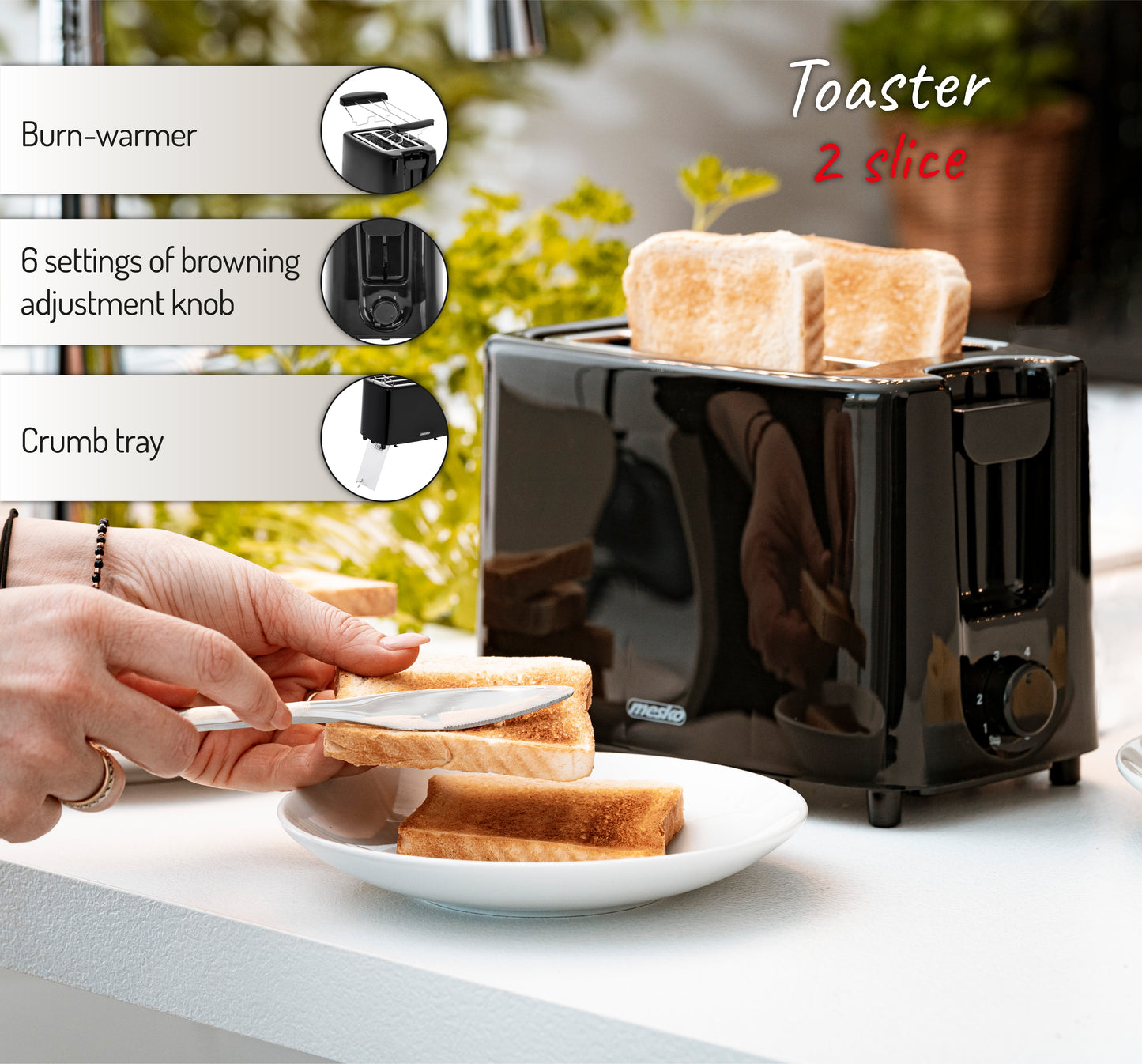 Mesko MS 3220 Toaster 2 slices 001145