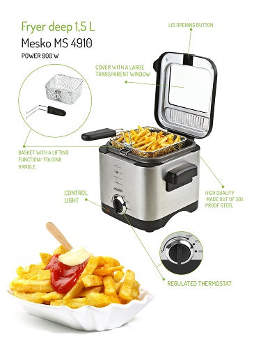 Mesko MS 4910 Deep Fryer 1,5 L 0004521