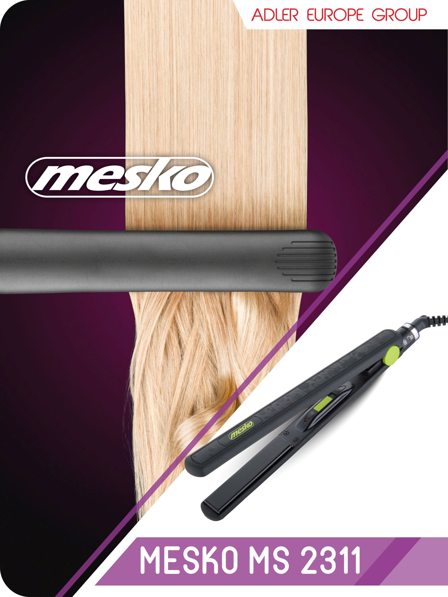 Mesko MS 2311 Hair straightener - ceramic 0088273