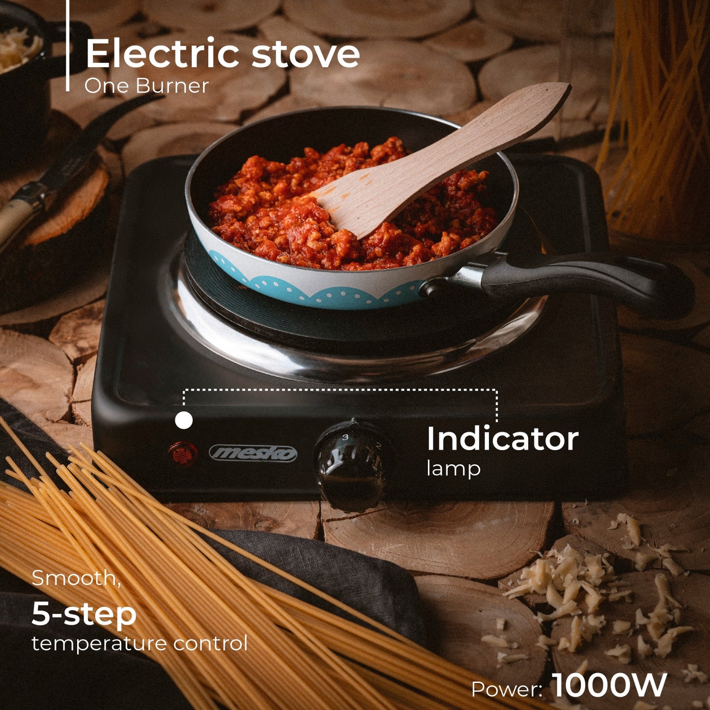 Mesko MS 6508 Electric stove One Burner 322002
