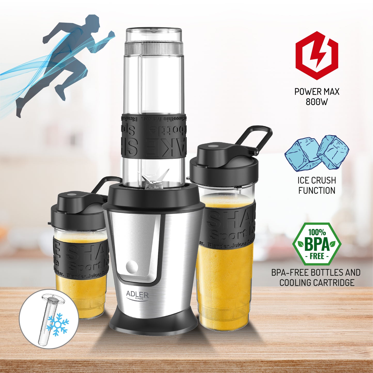 Adler AD 4081 Personal blender with cooling stick - 00053