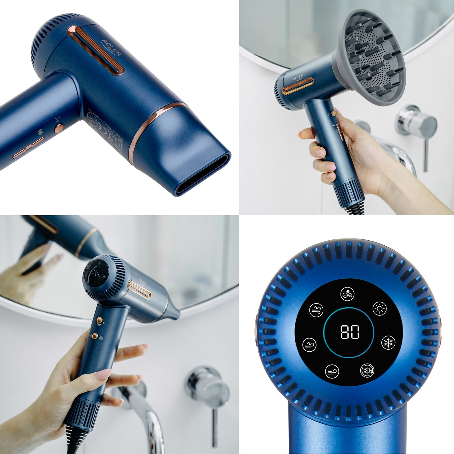 Adler AD 2271 SUPERSPEED hair dryer - Brushless motor 110,000 RPM - 00060