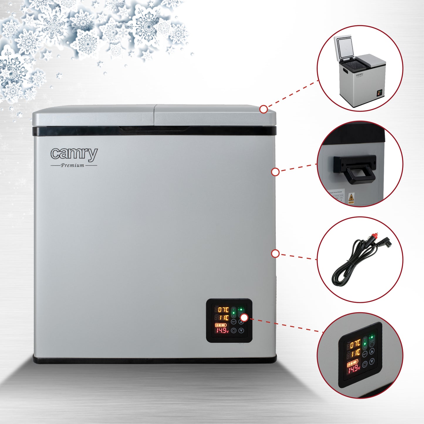 Camry CR 8076 Portable refrigerator 38L with compressor 007022