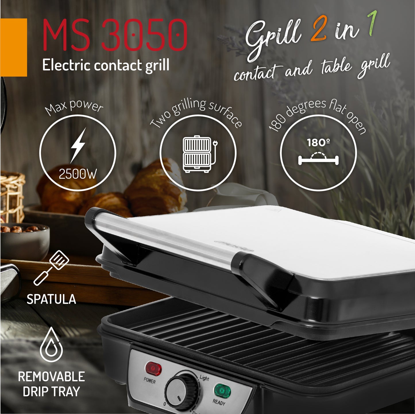 Mesko MS 3050 Electric contact grill 000959