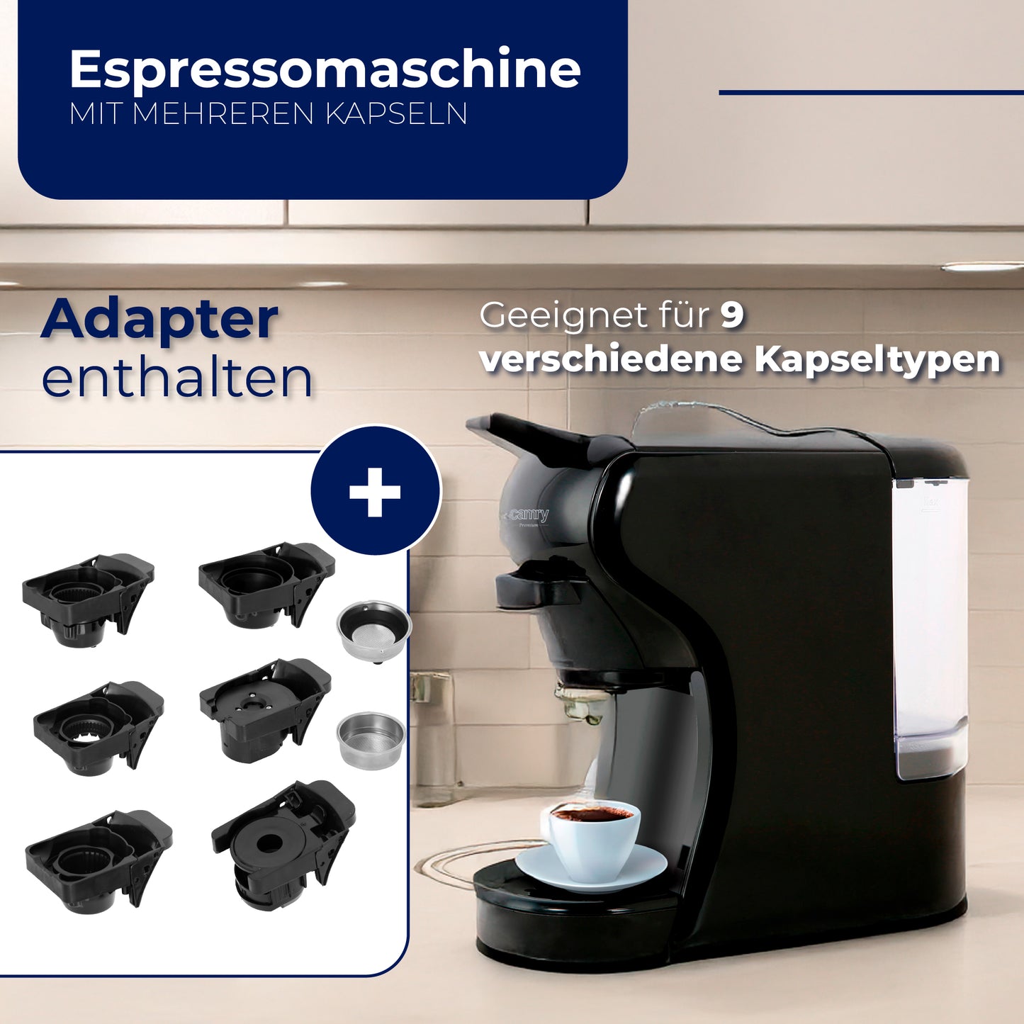 Camry CR 4414 Multi-Capsule Espresso Machine - 00100