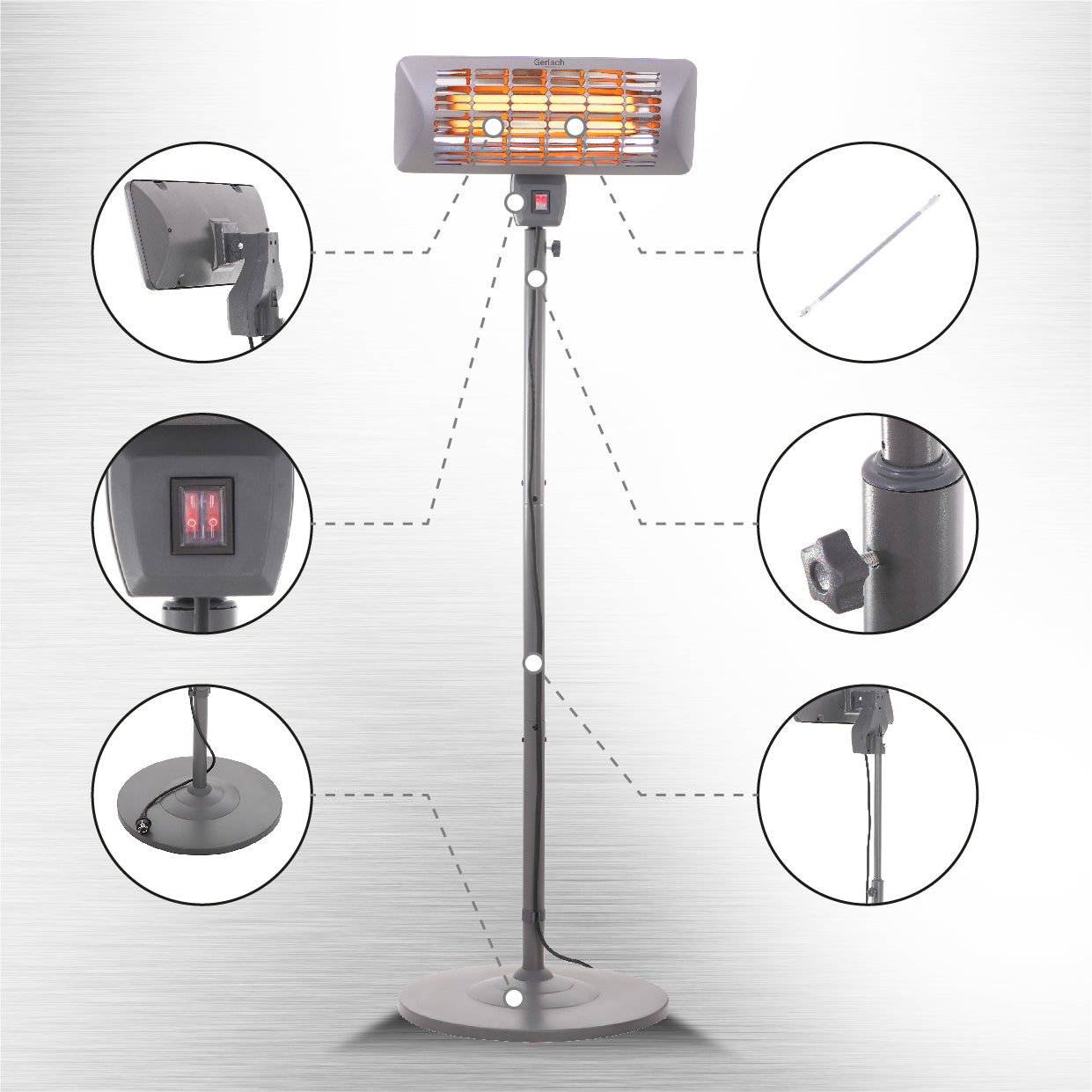 Camry CR 7737 Patio heater - standing 000772