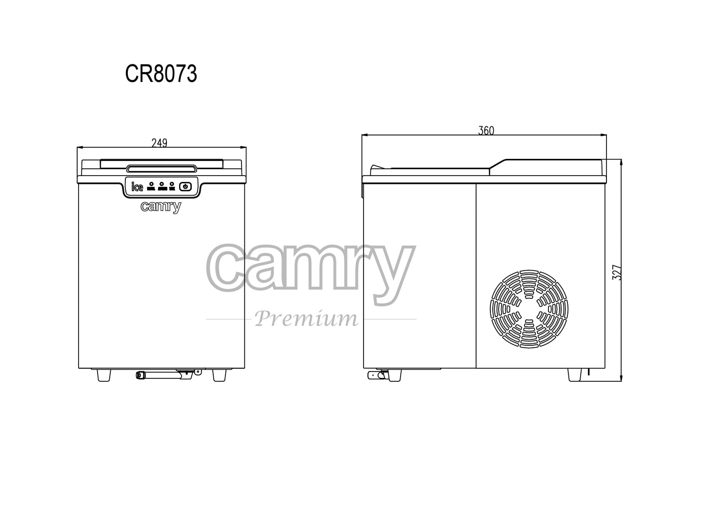 Camry CR 8073 Ice cube maker 000881