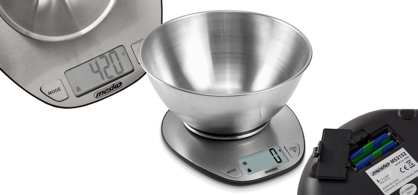 Mesko MS 3152 Scale kitchen with a bowl 2L 000119