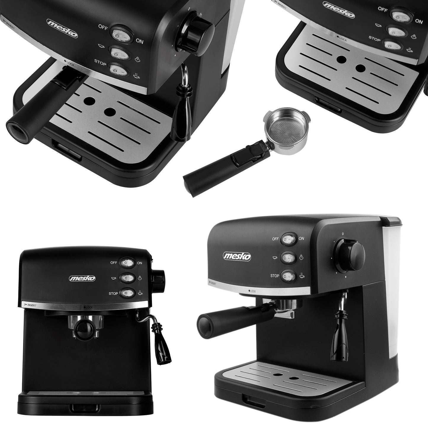 Mesko MS 4409 Espresso machine - 15 bar 000945