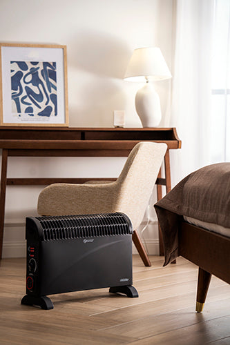 Mesko MS 7741 black Convector heater with timer and Turbo fan 93305