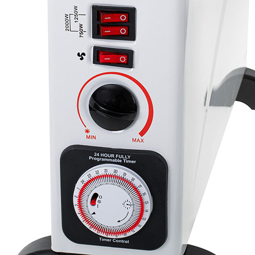 Mesko MS 7741 white Convector heater with timer and Turbo fan 99733
